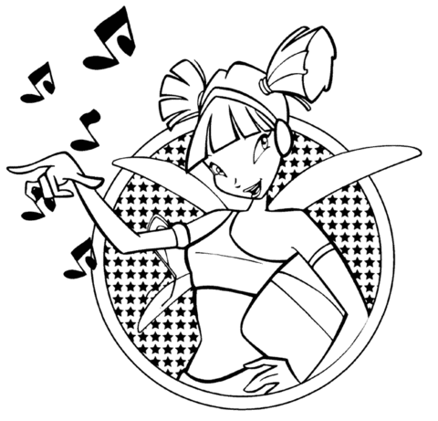 Winx Musa  Coloring Page